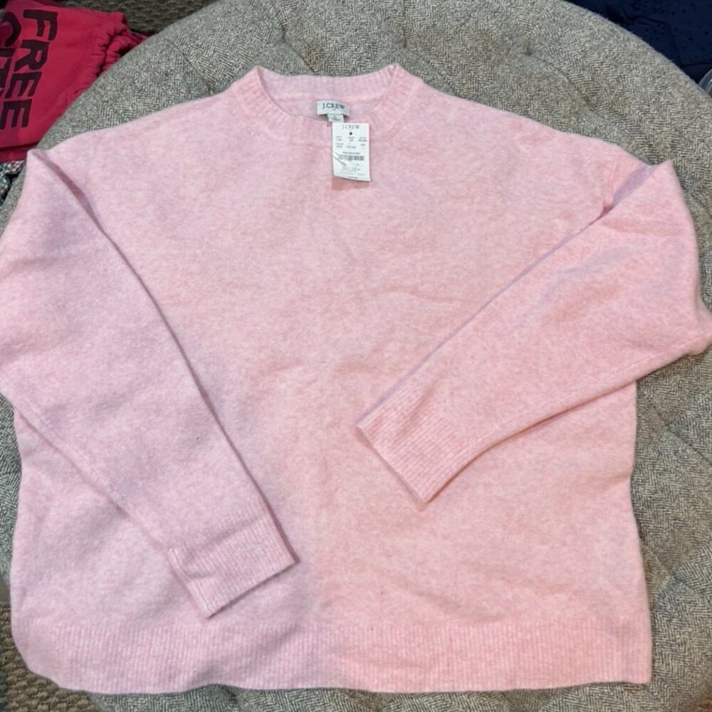 J Crew Pink Crew neck sweater